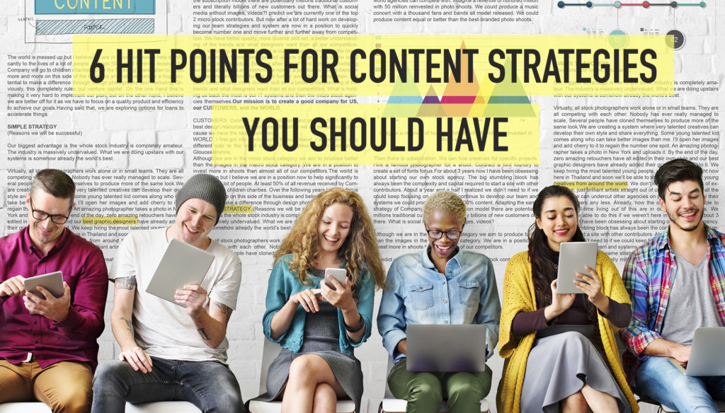 6 Hit points for content strategies