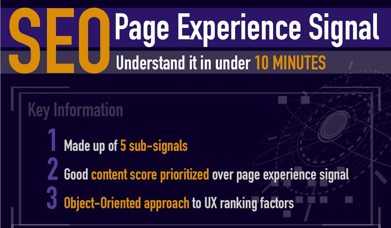 SEO Page Experience Signal Infographic